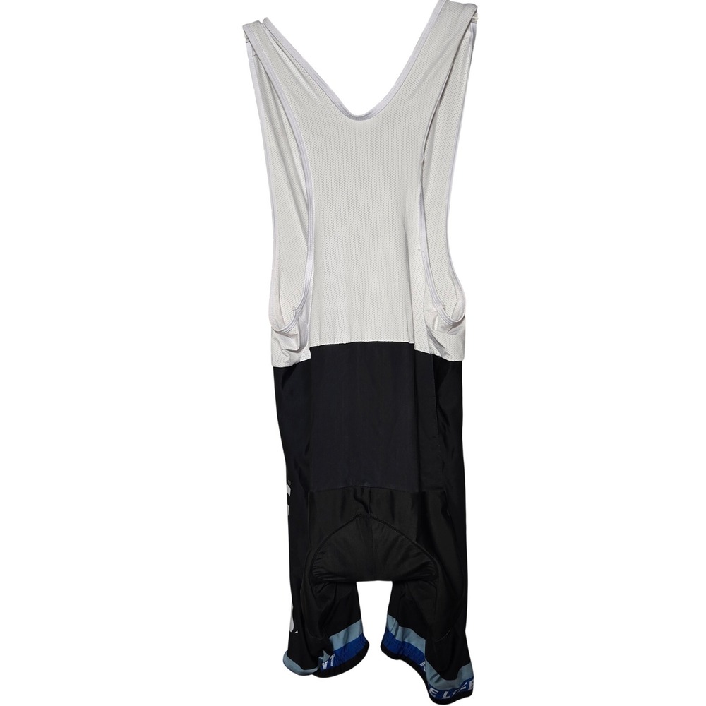 Giant Cycling Bib Shorts Mens 2XL Black White Blue Padded Bike Shorts Ride Giant
